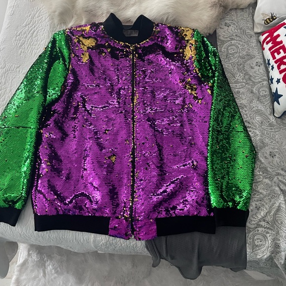 glam Jackets & Blazers - SequinMatdi Gras Jackets